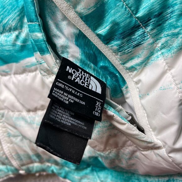 The North Face Puffer Jacket Girls Size XL Full Zip Fleece Lined Outdoor - Picture 8 of 16